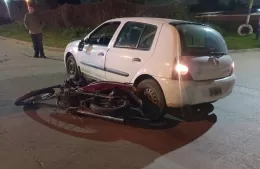 Motociclista herido por choque en 15 y 122 bis