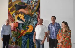 Se inauguró un mural en homenaje al Trabajador Municipal