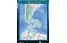 Inauguración de gigantografía  del Mapa Bicontinental Argentino | Sector Antártico