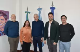 Autoridades de “Nemunas” se reunieron con Cagliardi por el Festival Internacional de Danzas Lituanas