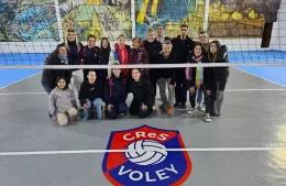 La cancha de vóley de Santiagueños quedó hecha una pinturita